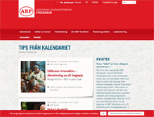 Tablet Screenshot of abfstockholm.se